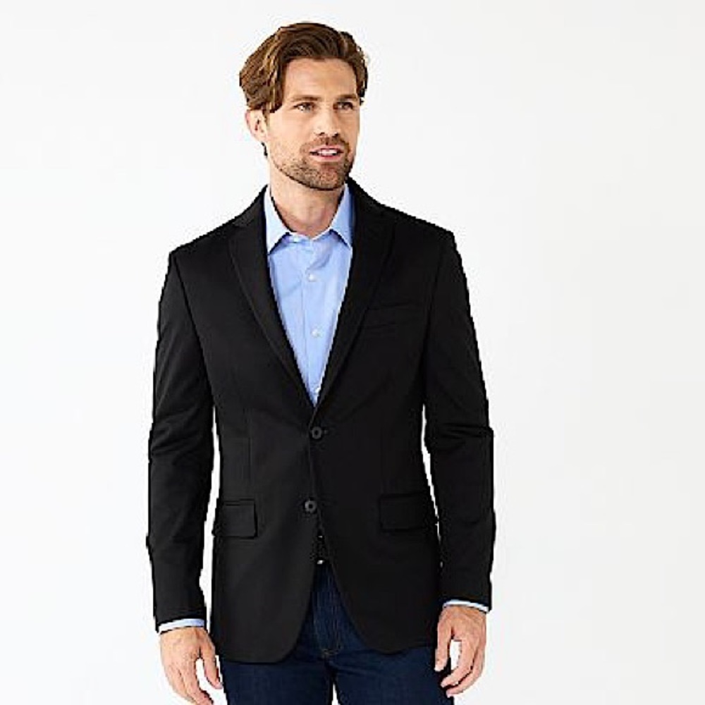 NWOT Pronto Uomo Men’s Black Blazer size 42S